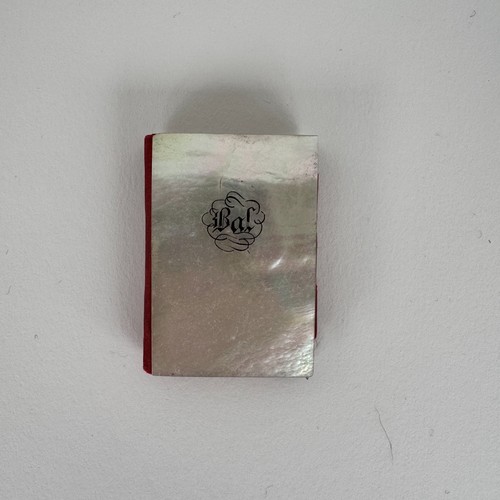 Carnet bal nacre - de,