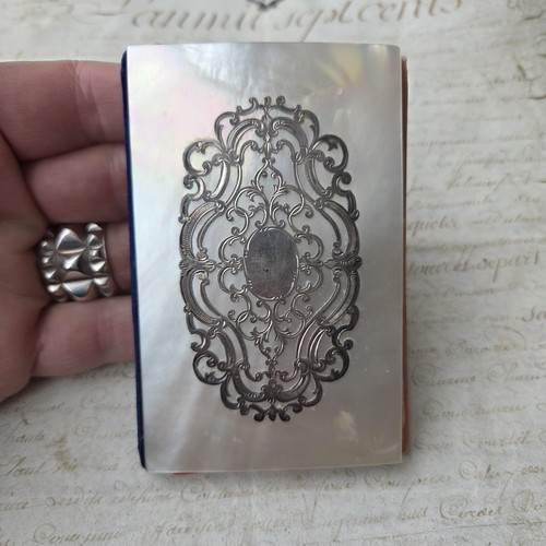 Carnet bal nacre argent - carnet,