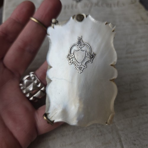 Carnet bal nacre argent - carnet,